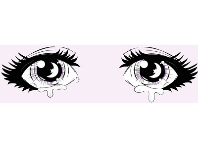 Something a little different adobe anime crying design graphic design graphicdesign illustration illustrator manga photoshop vector