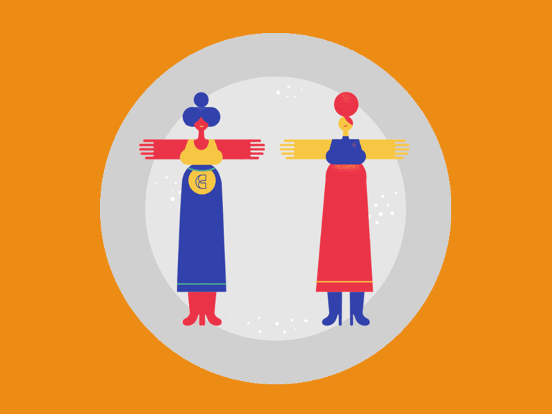 International Women's Day - Women United international womens day woman women internationalwomensday iwd character design 2d flatdesign design geometry aftereffect 2danimation motiongraphics gif vector motion animation illustration