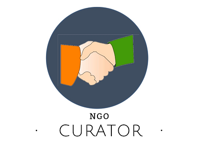 NGO CURATOR design logo ngo project