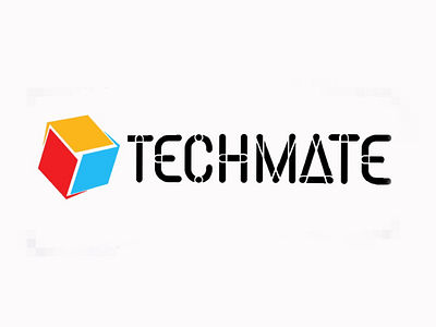 TECHMATE company cube design logo three views