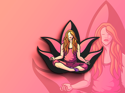 Yoga Mascot Logo beautiful logo cute logo esport logo esports logo girl logo girl logo design illustrator logo logo design logodesign mascot mascot character mascot logo mascot logo design yoga yoga logo design yoga mascot