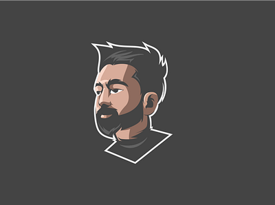 Face illustration of Myself. animation app design esport logo esports logo illustration illustrator logo minimal vector