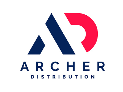 Archer Distribution branding design vector