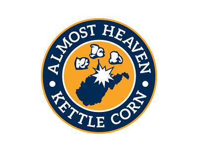 Almost Heaven Kettle Corn Logo branding design logo vector