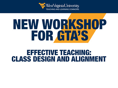 New Workshop For GTAs HTML Email