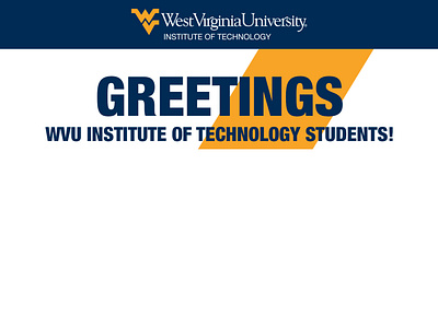 WVU Institute of Technology Greetings HTML Email