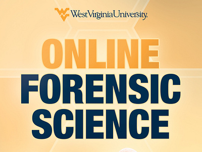 WVU CPE Online Forensic Science Postcard branding design marketing postcard typography vector