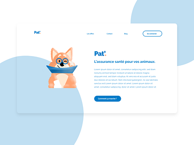 Mascot design for landing page