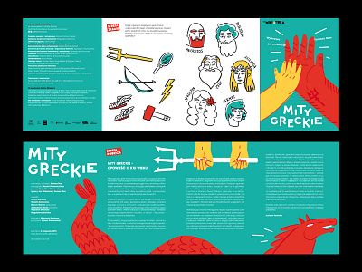 Greek Myths booklet for kids graphicdesign greek myths illustration poster design theatre theatre design