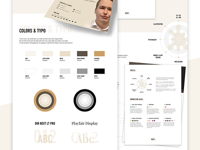 Resume Study artdirection behance beige cv danielfass iamczarny illustration print resume study ui ux