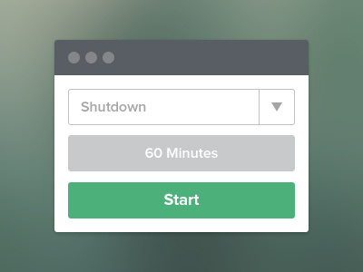 Shutdown button flat interface minimal shutdown ui ux