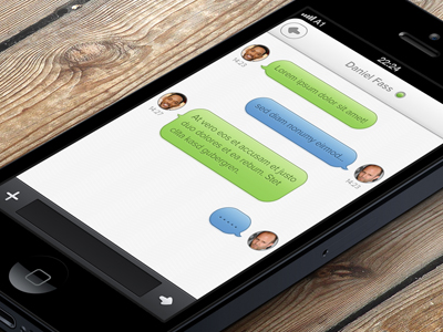 Chat App app chat design interface ios iphone ui ux