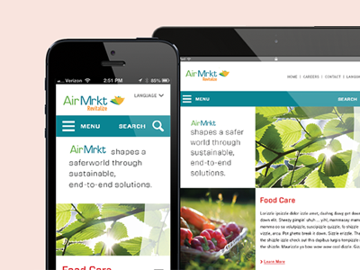 Air Mrkt design ipad iphone ui user interface website