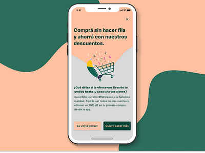 Supermarket subscription argentina design figma illustration iphone market shop uidesign user interface ux ux writing vector illustration writing