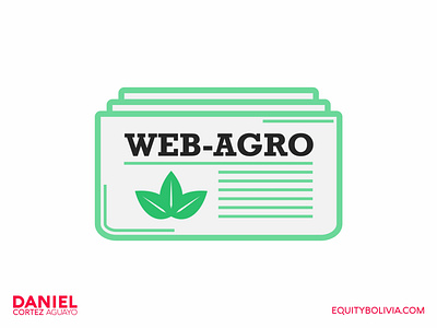 Web-Agro website logo branding creative design design flat design illustration institutional logo news vector website