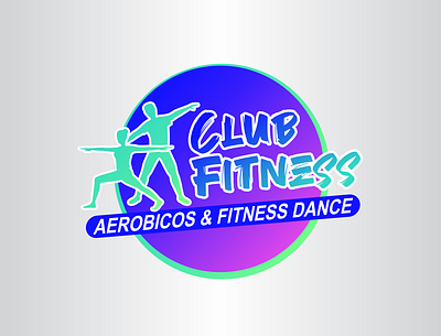 Club fitness final logo branding fit fitness fitness logo flat design logo vector