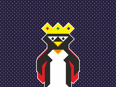 Emperor penguin animal logo branding creative design flat design logo vector