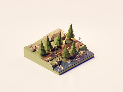 3d forest