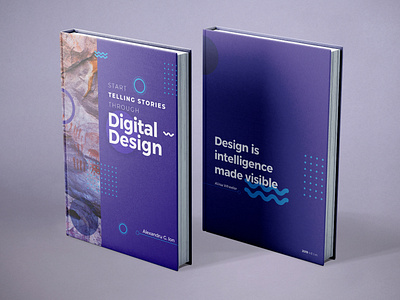 Cover for a Book dedicated to Digital Design book cover design digital geometric graphic illustration