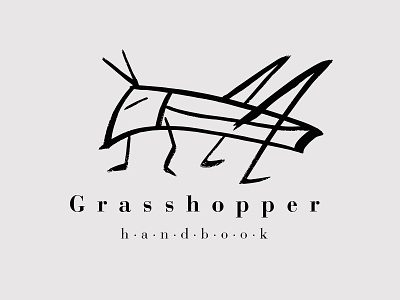 Grasshopper Handbook ink logo simple