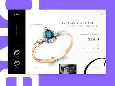 Jewelry shop ecommerce gold jewelry rings site sitedesign ui uidesign uxdesign web webdesign website