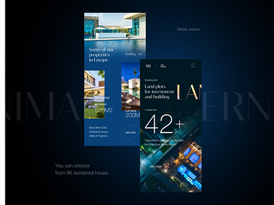 Air website cyprus luxury minimal modern property realestate sea site ui uidesign web webdesign website