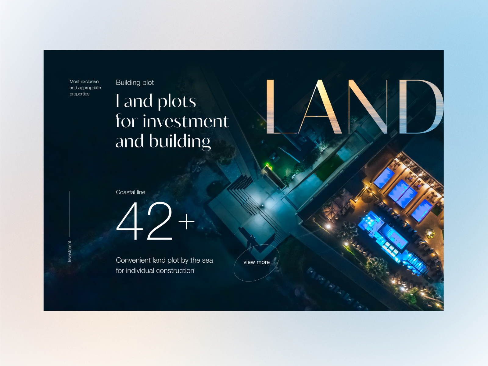 Real Estate investment site design by Stacy More on Dribbble