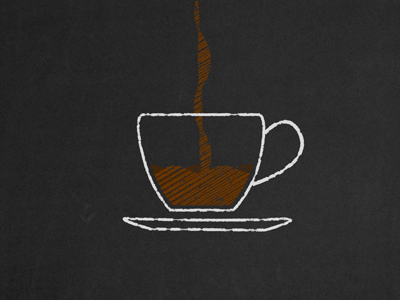 Coffee 2d animation ad animation cafe chalk design flat gif illustration simple