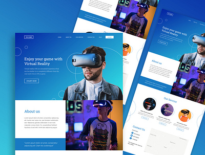 VR CORP Home page branding design designer figma graphic designer graphicdesign typography ui userinterface ux