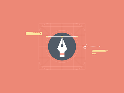 Process Illustration(wip) flat icon illustration india process shape wip