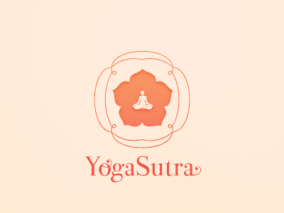 Yogasutra asia branding fitness logo lotus spa sutra wellness women yoga