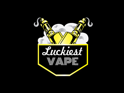 Luckiest Vape art branding design identity illustration illustrator logo vector