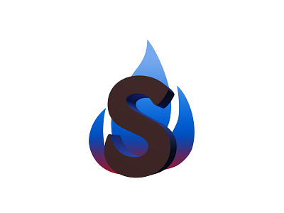 S 3D app branding design identity illustration illustrator logo minimal type vector