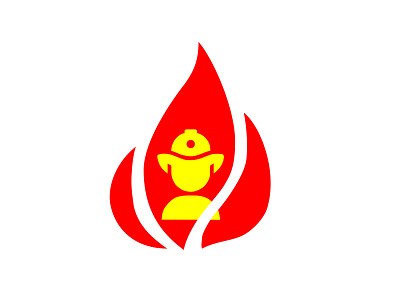 Fireman app branding design identity illustration illustrator logo minimal type vector