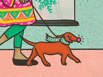 Holiday Pup brand design branding community project design dog holiday illustration illustrative branding illustrator puppy vector