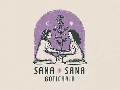 Sana Sana Boticaria brand design branding design herb illustration illustrative branding illustrator logo magic vector visual identity