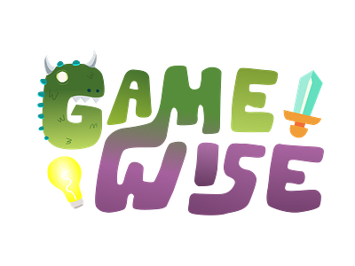 GameWise Logo branding logo typography vector