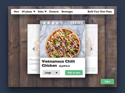 Daily UI #043 - Food And Drink Menue