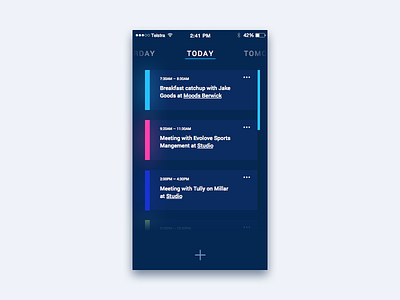 Daily UI #071 - Schedule 071 dailyui schedule ui ui design