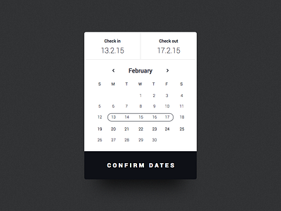 Daily UI #080 - Date Picker