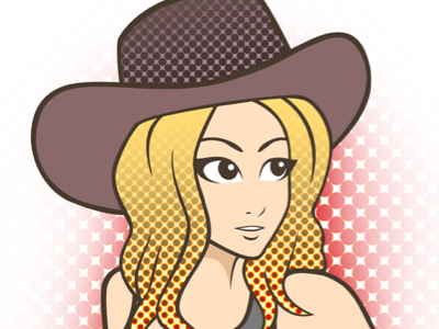 Cowgirl p1 blonde cowboy cowgirl cute girl hat pretty woman