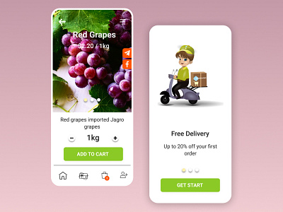 Goods Delivery App Design