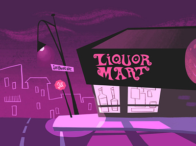 Liquor Mart Painting background painting digital illustration photoshop tv backgrounds