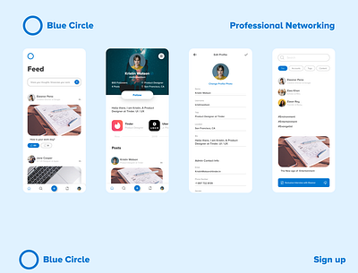 Blue Circle - UI / UX Design app app design ui ux