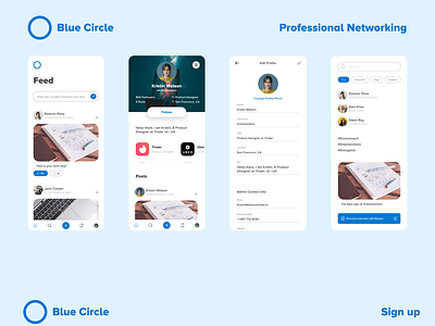 Blue Circle - UI / UX Design