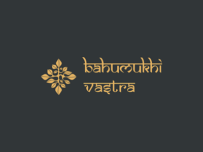 Bahumukhi Vastra branding design ethnic logo traditional women