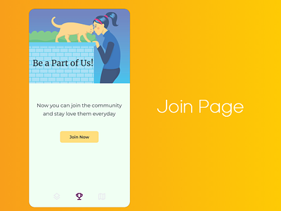 Join Page for Mobile App android app design android app development android ui app design flat illustration mobile app mobile app design mobile ui mobile uiux ui ux vector