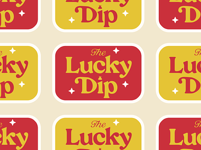 Lucky Dip Lockup branding design illustrator logo typography vector