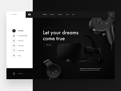 Oculus Exploration 2019 clean creative design flat logo minimal oculus typography ui ux vector virtual reality web website