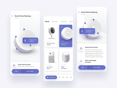Smart Home Appliances 2019 app clean creative design flat ios minimal ui ux